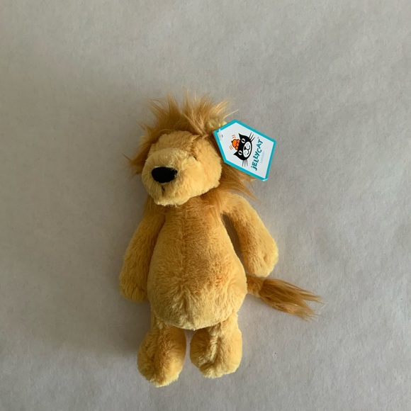 🎉LAST ONE🎉 Jellycat 8 in Small Bashful Lion Plush Toy - NWT - Picture 2 of 6